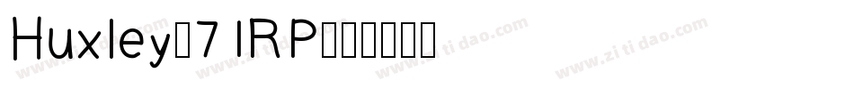 Huxley-71RP字体转换