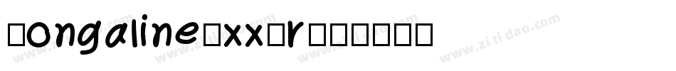 Congaline-xxRr字体转换