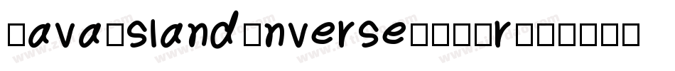 JavaIslandInverse-0VRr字体转换