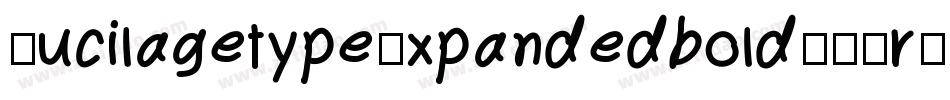 MucilagetypeExpandedbold-07rR字体转换