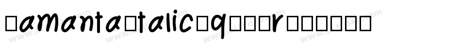 SamantaItalic-qZ0Rr字体转换