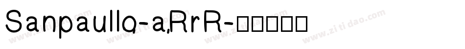 Sanpaullo-aRrR字体转换