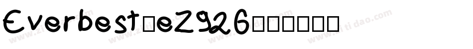 Everbest-eZ926字体转换