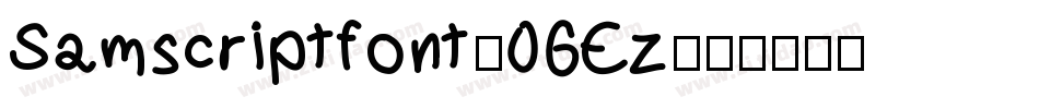 Samscriptfont-06Ez字体转换