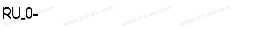 RU_0字体转换