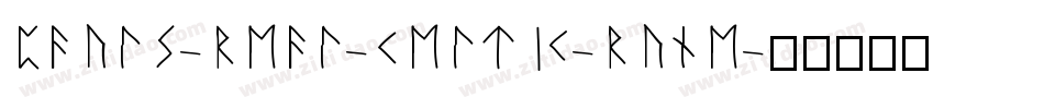 Pauls-Real-Celtic-Rune字体转换