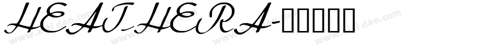 HEATHERA字体转换