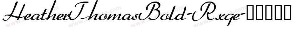 HeatherThomasBold-Rxqe字体转换