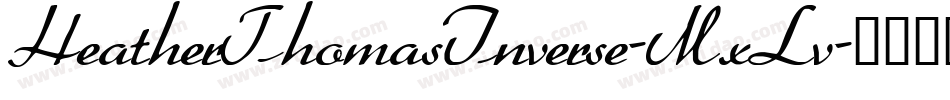 HeatherThomasInverse-MxLv字体转换