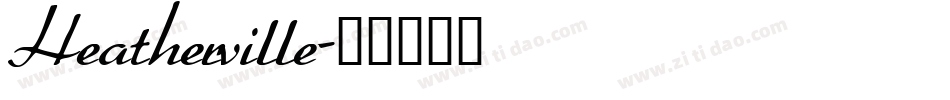 Heatherville字体转换