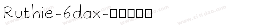 Ruthie-6dax字体转换