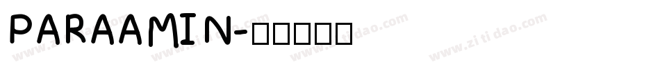 PARAAMIN字体转换