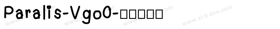 Paralis-Vgo0字体转换