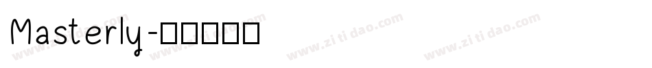 Masterly字体转换