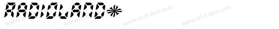 RADIOLAND字体转换