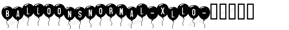 BalloonsNormal-xLl0字体转换