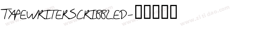 TypewriterScribbled字体转换