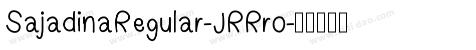 SajadinaRegular-JRRro字体转换