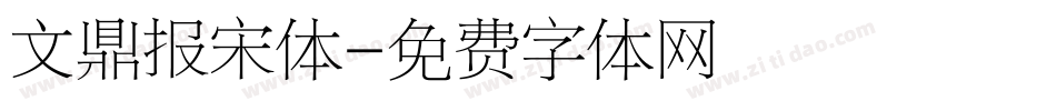 文鼎报宋体字体转换