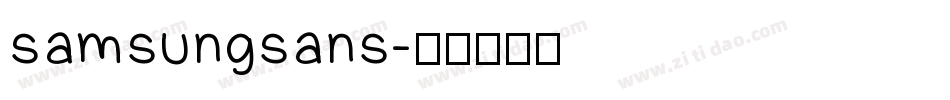 samsungsans字体转换