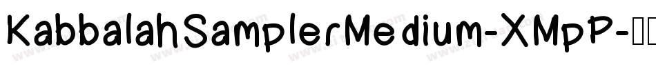 KabbalahSamplerMedium-XMpP字体转换