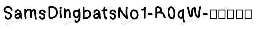 SamsDingbatsNo1-R0qW字体转换