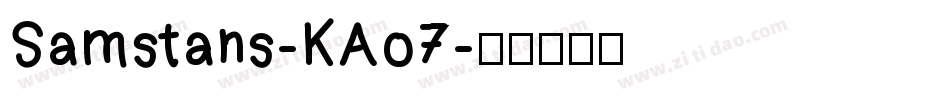 Samstans-KAo7字体转换
