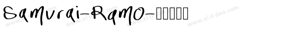 Samurai-Rqmo字体转换