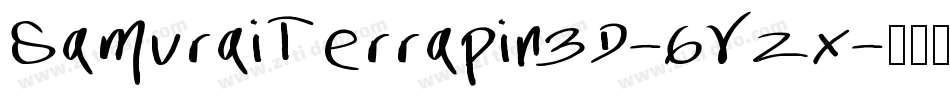 SamuraiTerrapin3D-6Vzx字体转换
