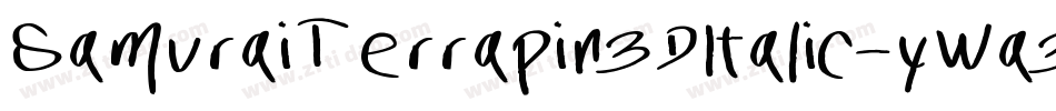 SamuraiTerrapin3DItalic-yWa3字体转换