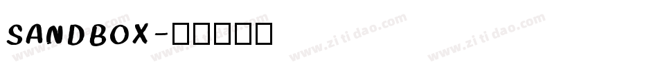 SANDBOX字体转换