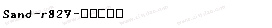 Sand-r827字体转换
