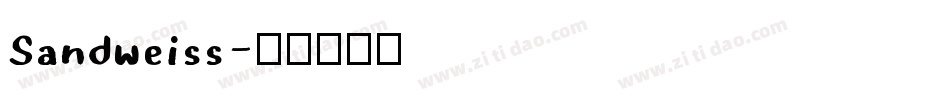 Sandweiss字体转换