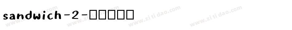 sandwich-2字体转换