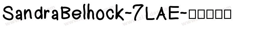 SandraBelhock-7LAE字体转换