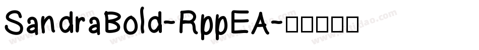 SandraBold-RppEA字体转换