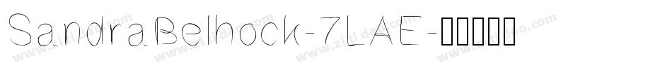 SandraBelhock-7LAE字体转换
