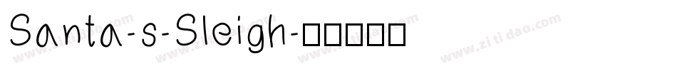 Santa-s-Sleigh字体转换