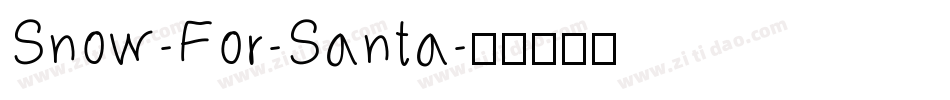 Snow-For-Santa字体转换