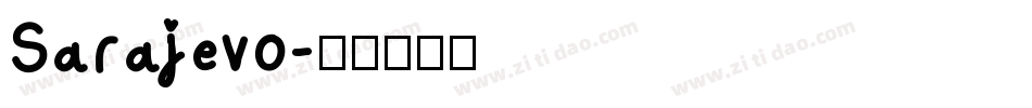 Sarajevo字体转换