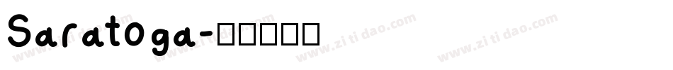Saratoga字体转换