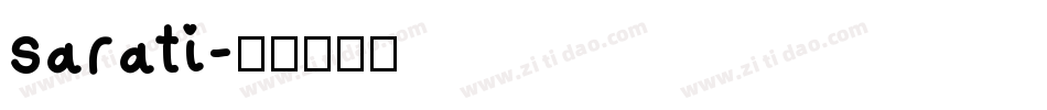 sarati字体转换