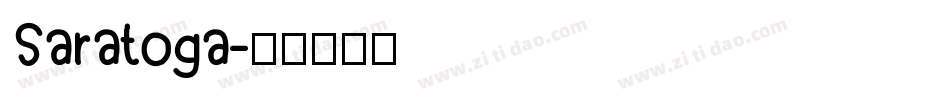 Saratoga字体转换