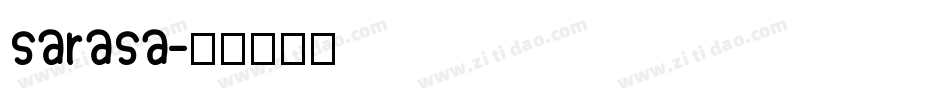 sarasa字体转换