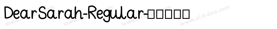 DearSarah-Regular字体转换