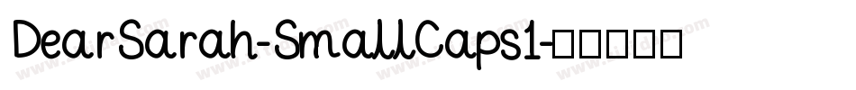 DearSarah-SmallCaps1字体转换