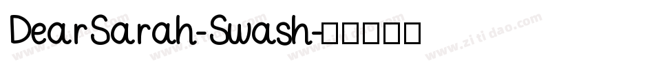 DearSarah-Swash字体转换