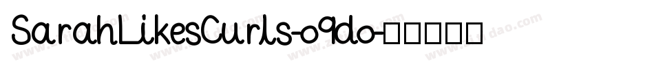 SarahLikesCurls-o9do字体转换