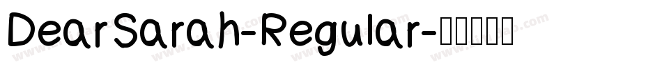 DearSarah-Regular字体转换