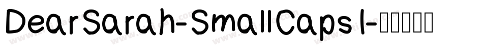 DearSarah-SmallCaps1字体转换